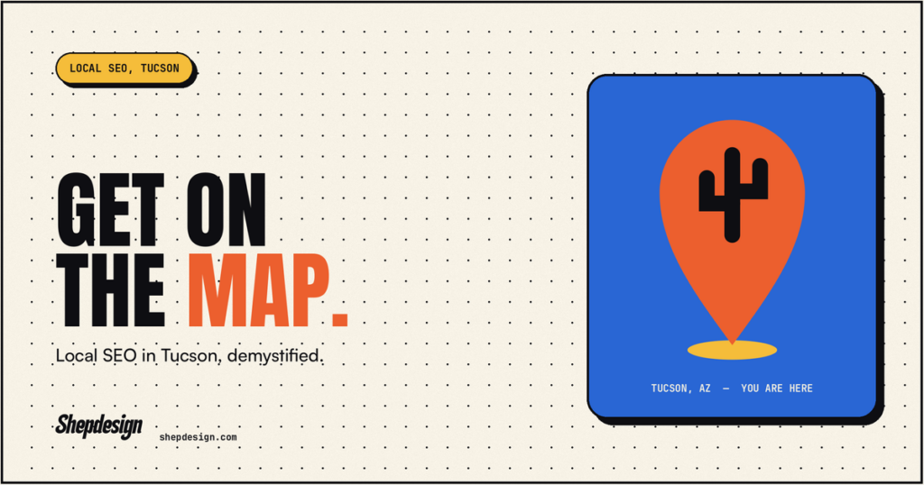 Local SEO Tucson map pin graphic